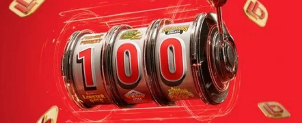 Ladbrook Casino welcome bonus banner: 100 free spins